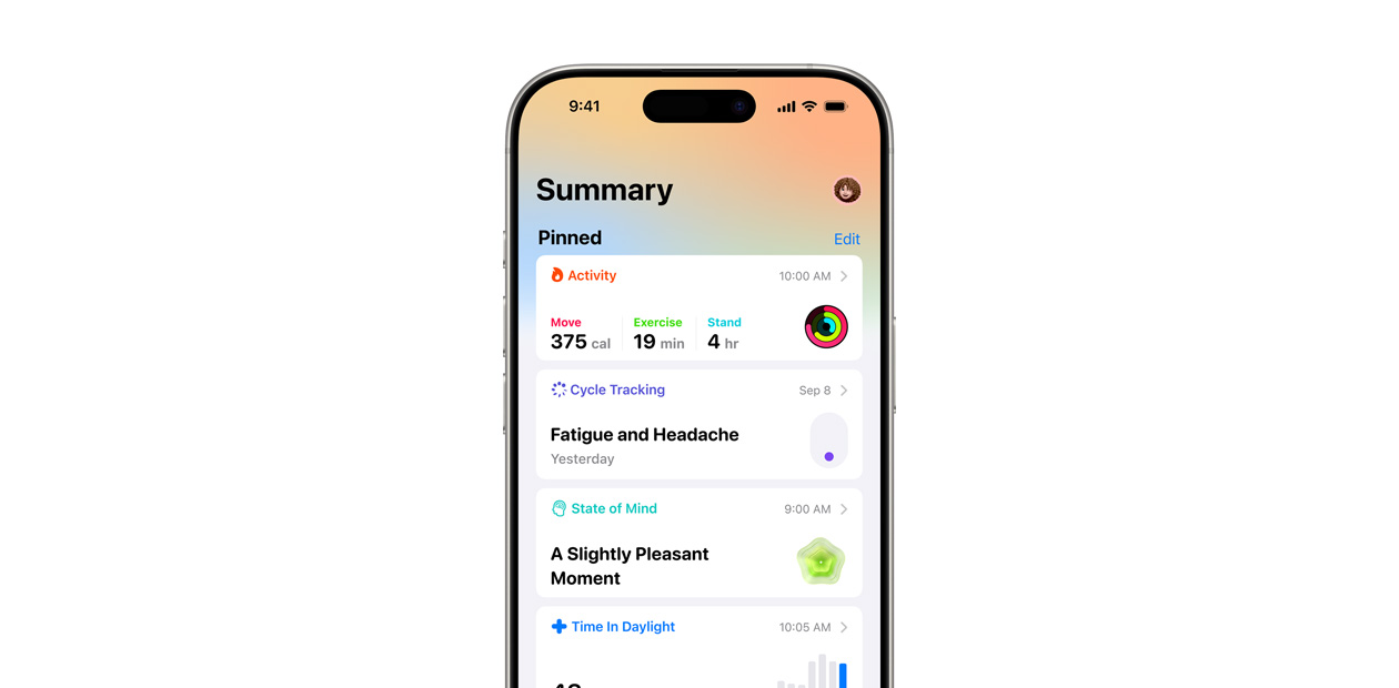L’app Santé d’Apple sur iPhone.